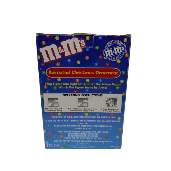 M&M's 1999 Animated Christmas Ornament - Picture 4 of 6